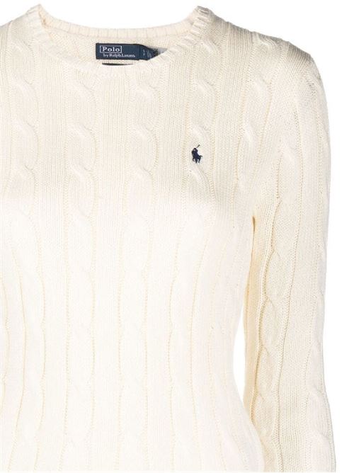 cream white cotton knit Polo Ralph Lauren | 211891640010